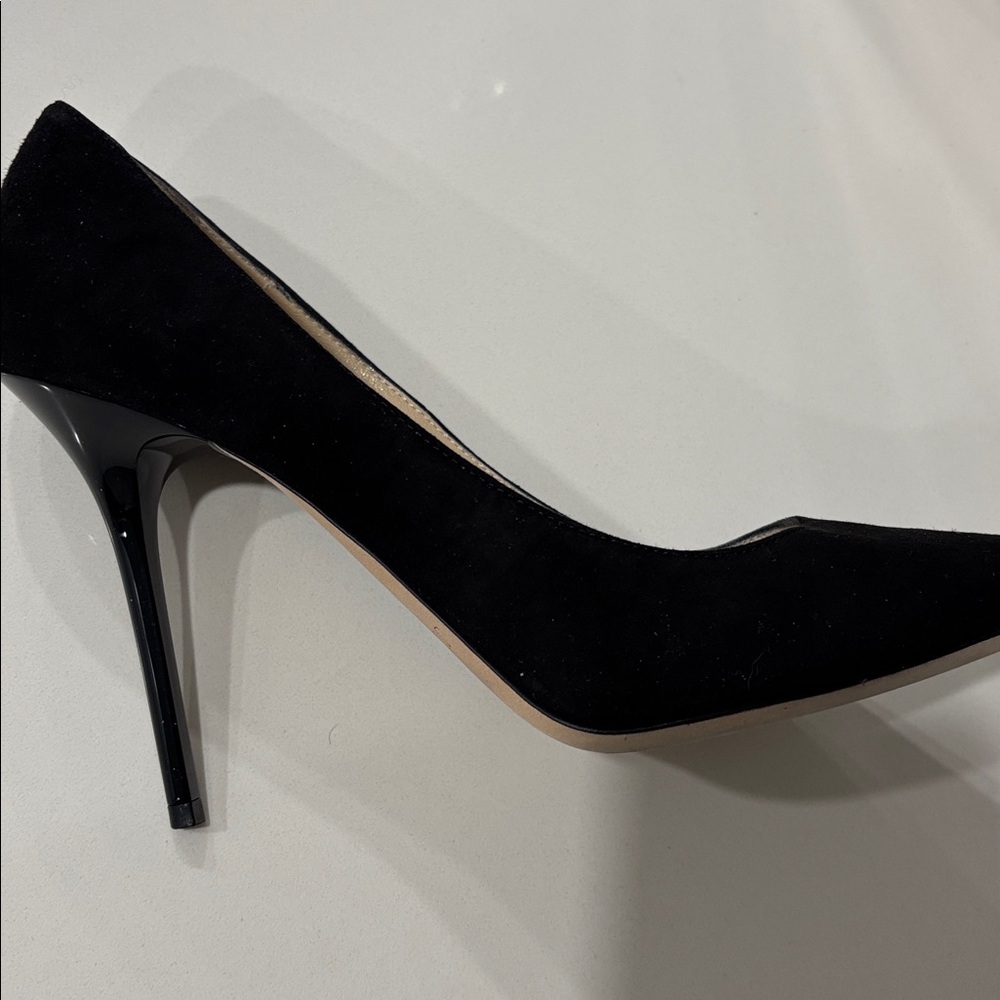 Jimmy Choo Abel 100 mm Black Suede Pumps Patent heel. Size 39 - Picture 8 of 11